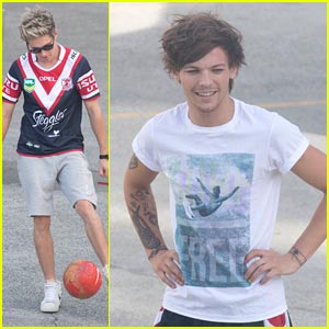 Niall Horan: Backstage Soccer with Louis Tomlinson!