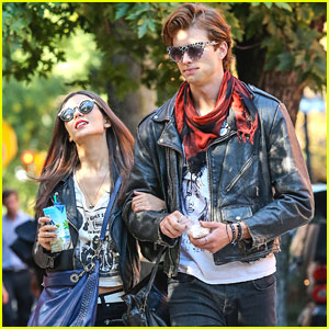 Victoria Justice & Pierson Fode: Leather Jackets For 'No Kiss List'
