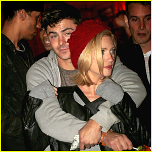 Zac Efron & Brittany Snow: Arm-in-Arm at Haunted Hayride