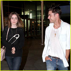 Zac Efron: Movie Night with Lily Collins!