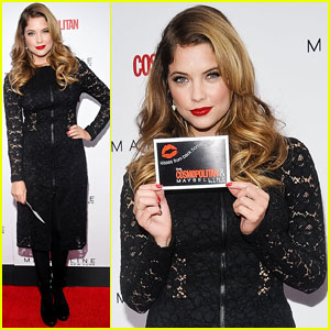 Ashley Benson: Kisses For The Troops in NYC!