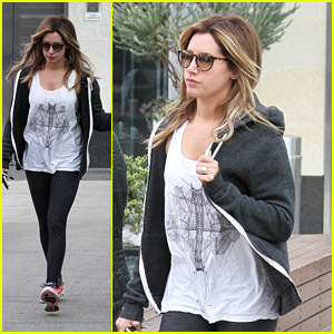 Ashley Tisdale: Workout after 'Super Fun Night' Wrap