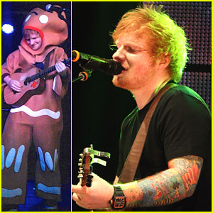 Ed Sheeran: Gingerbread Man for Halloween Concert!