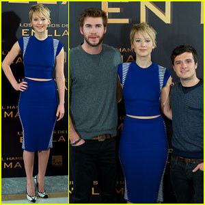 Jennifer Lawrence & Liam Hemsworth: 'Hunger Games: Catching Fire' Madrid Photo Call