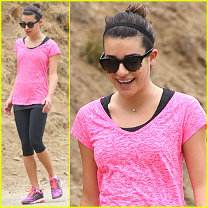 Lea Michele: Hot Pink Hiker