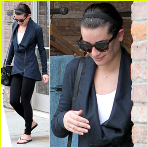 Lea Michele: Sweat Shop Stop in Hollywood