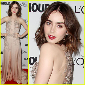 Lily Collins: Glamour's Women of the Year Awards 2013