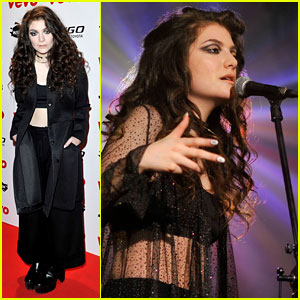 Lorde Peforms at VEVO Halloween Showcase
