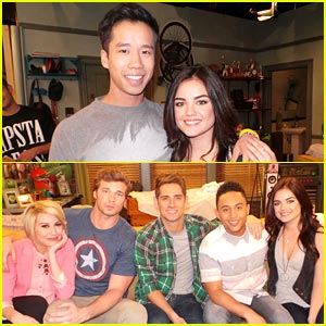 Lucy Hale: 'Baby Daddy' Set Pics! (Exclusive)