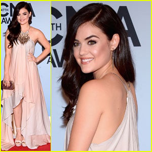 Lucy Hale: CMA Awards 2013 Red Carpet