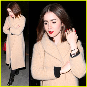 Lily Collins: Holiday Party Pretty!