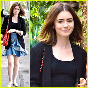 Lily Collins: Lunch Meeting Monday