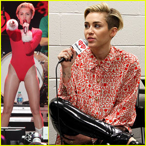 Miley Cyrus: Santa Body Suit at Atlanta Jingle Ball