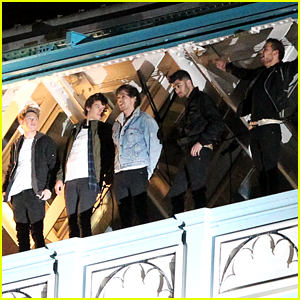 One Direction Film 'Midnight Memories' Video on London's Famed Tower Bridge!
