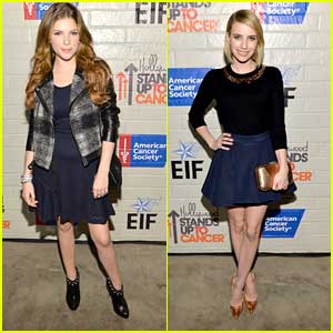 Anna Kendrick & Emma Roberts: Hollywood Stands Up To Cancer Event