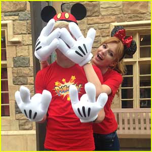 Bella Thorne & Ross Lynch: Danimals Commercial Shoot at Disneyland (Exclusive Pics)!