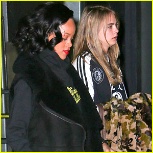 Cara Delevingne: Nets Game with Rihanna