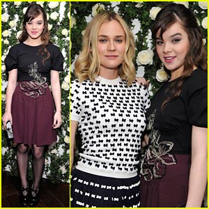 Hailee Steinfeld: Pre-Golden Globes Luncheon with Diane Kruger!