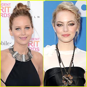 Jennifer Lawrence & Emma Stone: Golden Globes 2014 Presenters!
