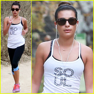 Lea Michele: Coldwater Canyon Hike Before 'Glee' Rehearsal