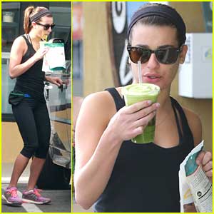 Lea Michele: EarthBar Stop After Weekend Workout