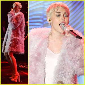 Miley Cyrus: Clive Davis' Pre-Grammys Gala Performance Pics & Video