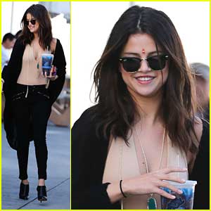 Selena Gomez Wears Bindi For Convenience Store Run