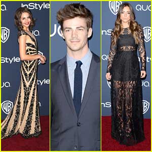Grant Gustin & Willa Holland: InStyle Golden Globe Party 2014