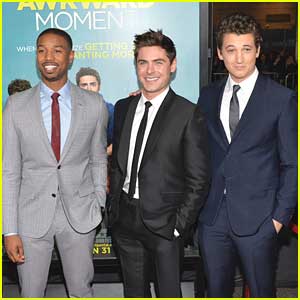 Zac Efron, Michael B. Jordan, & Miles Teller: 'That Awkward Moment' Premiere!
