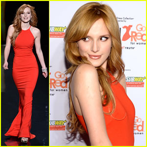 Bella Thorne: Red Dress Fashion Show 2014
