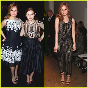 Debby Ryan & Holland Roden: Front Row at Naeem Khan for NYFW