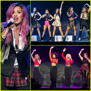 Demi Lovato: 'Neon Lights Tour' Opening Night with Fifth Harmony & Little Mix!