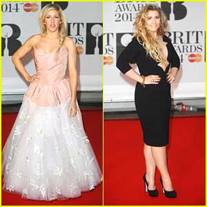 Ellie Goulding & Ella Henderson: BRIT Awards 2014