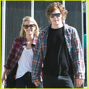 Emma Roberts: Birthday Lunch with Evan Peters