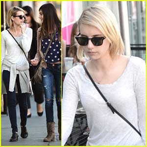 Emma Roberts Spends Time with Sister Grace