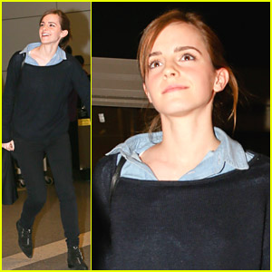 Emma Watson: LAX Arrival Ahead of Oscars Weekend