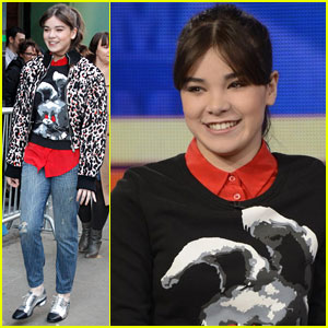 Hailee Steinfeld Promotes '3 Days to Kill' on GMA