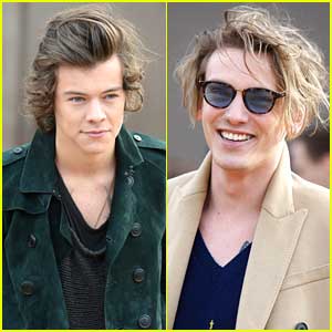 Harry Styles & Jamie Campbell Bower: Burberry Prorsum Show For London Fashion Week