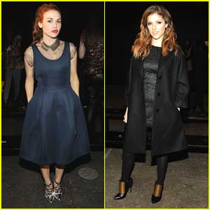 Holland Roden & Anna Kendrick: Philosophy By Natalie Ratabesi at NYFW