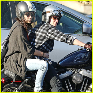 Josh Hutcherson Takes Motorcycle Spin with Mystery Gal Pal!
