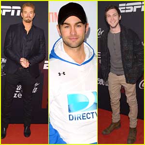 Chace Crawford Plays Flag Football; Kellan Lutz Parties with ESPN
