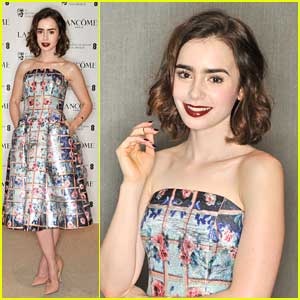 Lily Collins: Pre-BAFTA Party with Lancome!