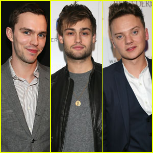 Nicholas Hout & Douglas Booth: BRIT Awards 2014 WMG After-Party with Conor Maynard