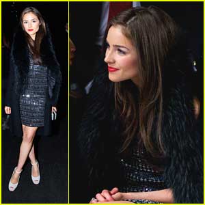 Olivia Culpo: Front Row at Nicole Miller Fashion Show After Meeting Alena Rose Jonas