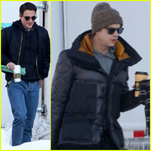 Robert Pattinson & Dane DeHaan Keep Warm While Filming 'Life' in Toronto