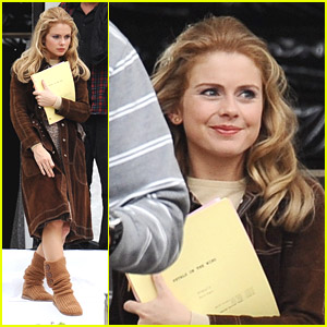 Rose McIver: 'Petals on the Wind' Filming in Pasadena