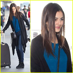 Victoria Justice: Flight Out of LAX After 21st Birthday