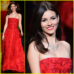 Victoria Justice: Red Dress Fashion Show 2014