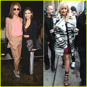 Zendaya & Victoria Justice: DKNY Show at NYFW with Rita Ora