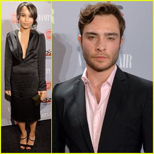 Zoe Kravitz & Ed Westwick: 'Vanity Fair' Young Hollywood Party 2014